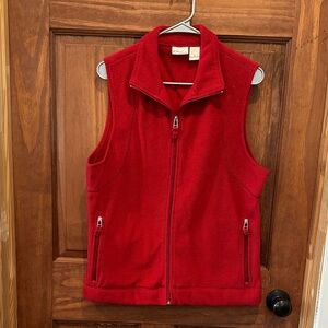 Kim Rogers Cherry Fleece Vest XL